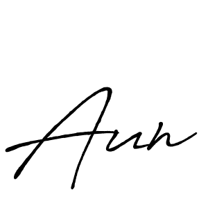 The best way (Antro_Vectra_Bolder) to make a short signature is to pick only two or three words in your name. The name Aun include a total of six letters. For converting this name. Aun signature style 7 images and pictures png