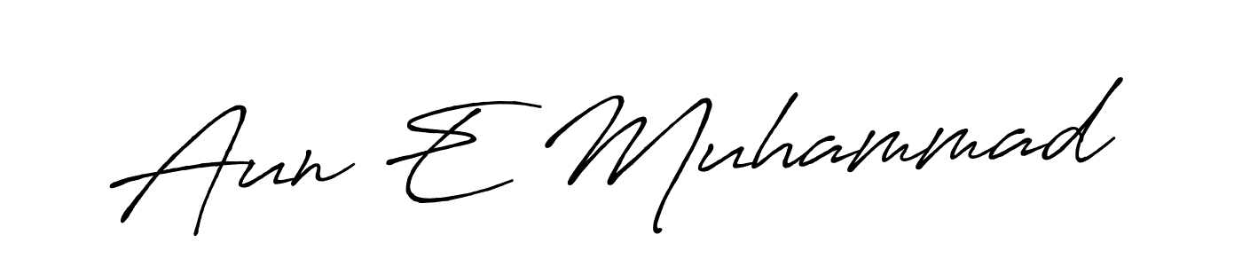 Also You can easily find your signature by using the search form. We will create Aun E Muhammad name handwritten signature images for you free of cost using Antro_Vectra_Bolder sign style. Aun E Muhammad signature style 7 images and pictures png