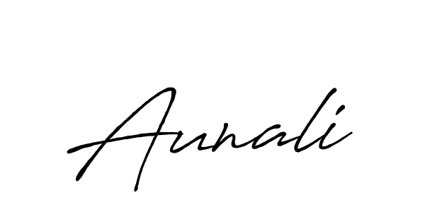 Aunali stylish signature style. Best Handwritten Sign (Antro_Vectra_Bolder) for my name. Handwritten Signature Collection Ideas for my name Aunali. Aunali signature style 7 images and pictures png