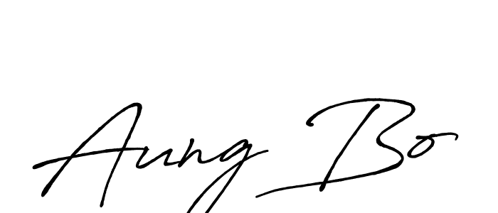 Once you've used our free online signature maker to create your best signature Antro_Vectra_Bolder style, it's time to enjoy all of the benefits that Aung Bo name signing documents. Aung Bo signature style 7 images and pictures png