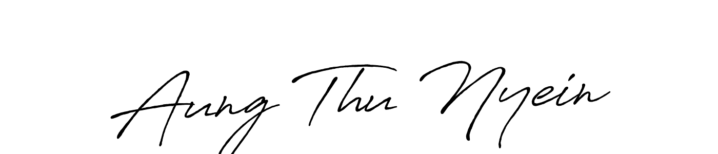 Antro_Vectra_Bolder is a professional signature style that is perfect for those who want to add a touch of class to their signature. It is also a great choice for those who want to make their signature more unique. Get Aung Thu Nyein name to fancy signature for free. Aung Thu Nyein signature style 7 images and pictures png