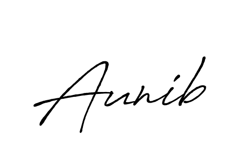 Make a beautiful signature design for name Aunib. Use this online signature maker to create a handwritten signature for free. Aunib signature style 7 images and pictures png