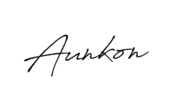 It looks lik you need a new signature style for name Aunkon. Design unique handwritten (Antro_Vectra_Bolder) signature with our free signature maker in just a few clicks. Aunkon signature style 7 images and pictures png