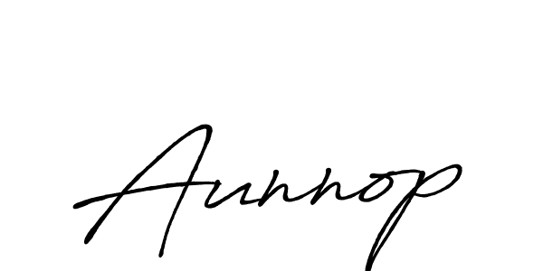 Make a beautiful signature design for name Aunnop. Use this online signature maker to create a handwritten signature for free. Aunnop signature style 7 images and pictures png