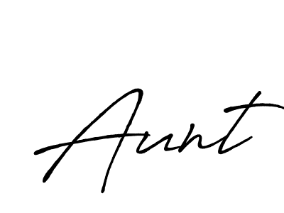 Make a beautiful signature design for name Aunt. With this signature (Antro_Vectra_Bolder) style, you can create a handwritten signature for free. Aunt signature style 7 images and pictures png