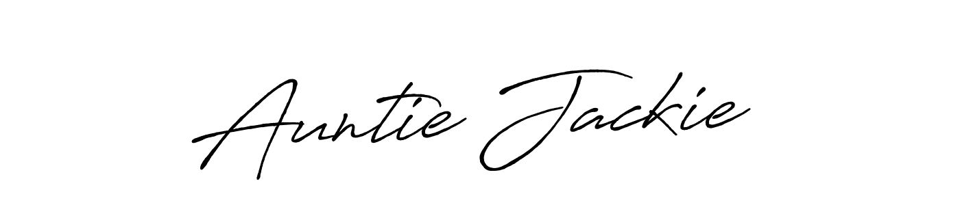 Once you've used our free online signature maker to create your best signature Antro_Vectra_Bolder style, it's time to enjoy all of the benefits that Auntie Jackie  name signing documents. Auntie Jackie  signature style 7 images and pictures png