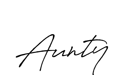 Make a beautiful signature design for name Aunty. With this signature (Antro_Vectra_Bolder) style, you can create a handwritten signature for free. Aunty signature style 7 images and pictures png