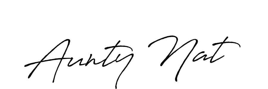 Similarly Antro_Vectra_Bolder is the best handwritten signature design. Signature creator online .You can use it as an online autograph creator for name Aunty Nat. Aunty Nat signature style 7 images and pictures png