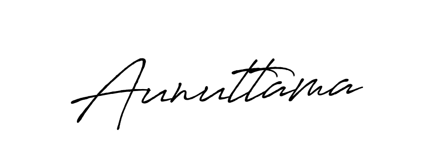 Create a beautiful signature design for name Aunuttama. With this signature (Antro_Vectra_Bolder) fonts, you can make a handwritten signature for free. Aunuttama signature style 7 images and pictures png