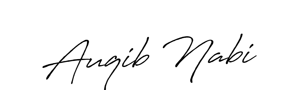 How to make Auqib Nabi signature? Antro_Vectra_Bolder is a professional autograph style. Create handwritten signature for Auqib Nabi name. Auqib Nabi signature style 7 images and pictures png