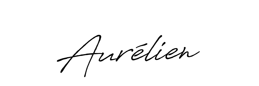 Make a beautiful signature design for name Aurélien. With this signature (Antro_Vectra_Bolder) style, you can create a handwritten signature for free. Aurélien signature style 7 images and pictures png