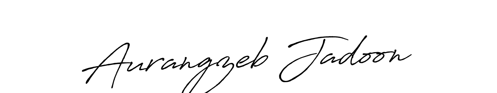 Use a signature maker to create a handwritten signature online. With this signature software, you can design (Antro_Vectra_Bolder) your own signature for name Aurangzeb Jadoon. Aurangzeb Jadoon signature style 7 images and pictures png