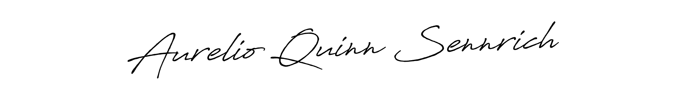 Antro_Vectra_Bolder is a professional signature style that is perfect for those who want to add a touch of class to their signature. It is also a great choice for those who want to make their signature more unique. Get Aurelio Quinn Sennrich name to fancy signature for free. Aurelio Quinn Sennrich signature style 7 images and pictures png