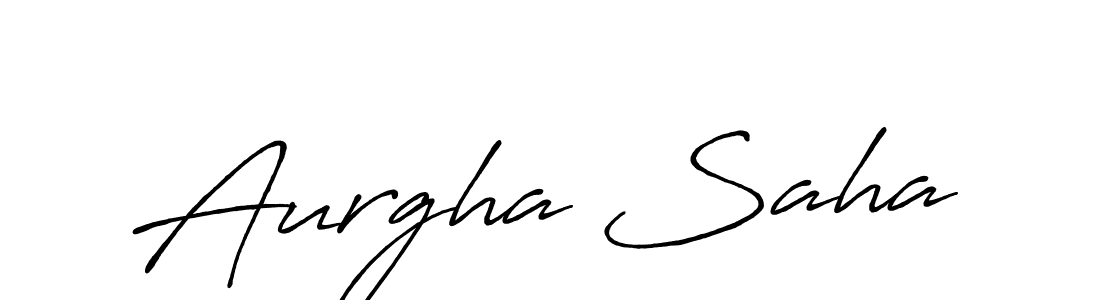 Use a signature maker to create a handwritten signature online. With this signature software, you can design (Antro_Vectra_Bolder) your own signature for name Aurgha Saha. Aurgha Saha signature style 7 images and pictures png