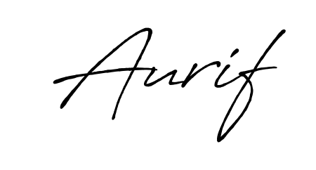 Elevate your brand with a stunning Aurif eSignature. The Antro_Vectra_Bolder style provides a balanced, flowing aesthetic for everyday signing. Aurif signature style 7 images and pictures png