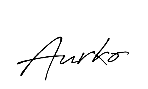 Design your own signature with our free online signature maker. With this signature software, you can create a handwritten (Antro_Vectra_Bolder) signature for name Aurko. Aurko signature style 7 images and pictures png