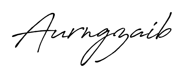 Create an unforgettable impression when signing with Aurngzaib name styled in Antro_Vectra_Bolder typography. 100% free online generator. Aurngzaib signature style 7 images and pictures png