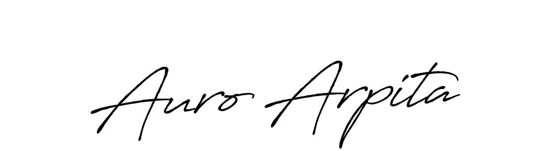 Design your own signature with our free online signature maker. With this signature software, you can create a handwritten (Antro_Vectra_Bolder) signature for name Auro Arpita. Auro Arpita signature style 7 images and pictures png