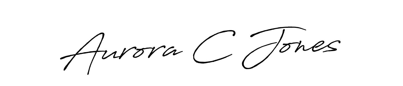 You should practise on your own different ways (Antro_Vectra_Bolder) to write your name (Aurora C Jones) in signature. don't let someone else do it for you. Aurora C Jones signature style 7 images and pictures png