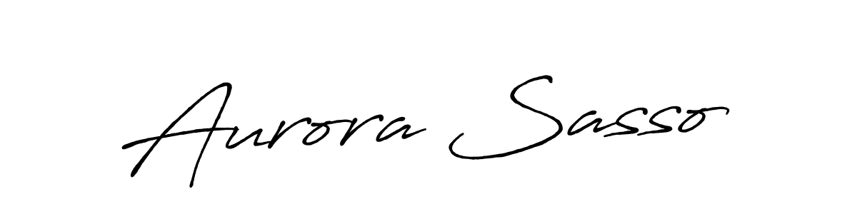 Aurora Sasso stylish signature style. Best Handwritten Sign (Antro_Vectra_Bolder) for my name. Handwritten Signature Collection Ideas for my name Aurora Sasso. Aurora Sasso signature style 7 images and pictures png