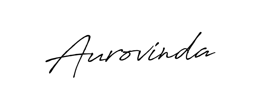 Create a beautiful signature design for name Aurovinda. With this signature (Antro_Vectra_Bolder) fonts, you can make a handwritten signature for free. Aurovinda signature style 7 images and pictures png