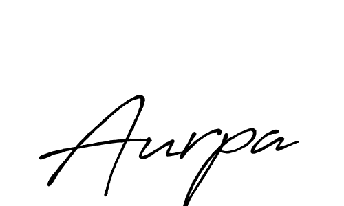How to make Aurpa name signature. Use Antro_Vectra_Bolder style for creating short signs online. This is the latest handwritten sign. Aurpa signature style 7 images and pictures png