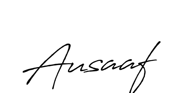 Make a beautiful signature design for name Ausaaf. With this signature (Antro_Vectra_Bolder) style, you can create a handwritten signature for free. Ausaaf signature style 7 images and pictures png