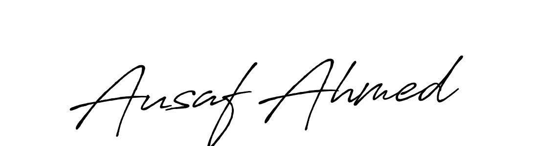 Make a beautiful signature design for name Ausaf Ahmed. Use this online signature maker to create a handwritten signature for free. Ausaf Ahmed signature style 7 images and pictures png