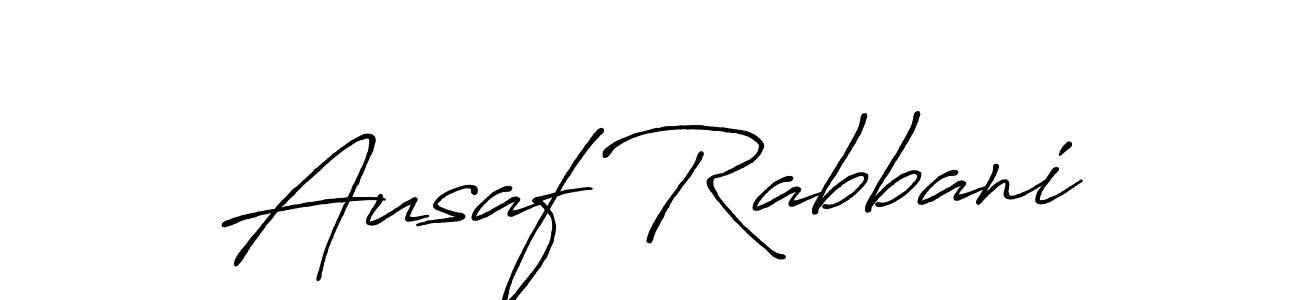 Also we have Ausaf Rabbani name is the best signature style. Create professional handwritten signature collection using Antro_Vectra_Bolder autograph style. Ausaf Rabbani signature style 7 images and pictures png