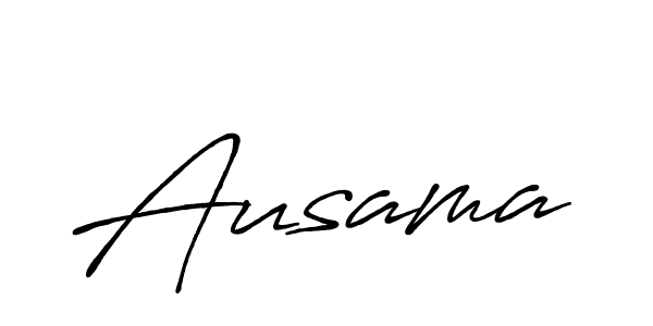 Make a beautiful signature design for name Ausama. With this signature (Antro_Vectra_Bolder) style, you can create a handwritten signature for free. Ausama signature style 7 images and pictures png