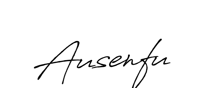 Create a beautiful signature design for name Ausenfu. With this signature (Antro_Vectra_Bolder) fonts, you can make a handwritten signature for free. Ausenfu signature style 7 images and pictures png