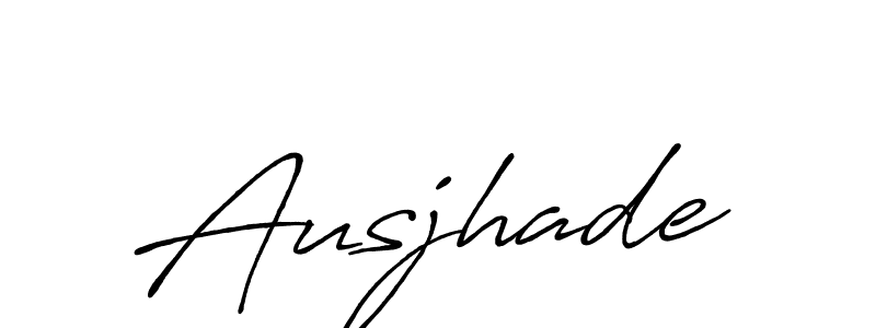 Design your own signature with our free online signature maker. With this signature software, you can create a handwritten (Antro_Vectra_Bolder) signature for name Ausjhade. Ausjhade signature style 7 images and pictures png