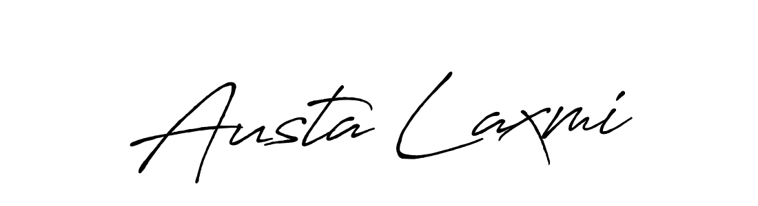 How to make Austa Laxmi signature? Antro_Vectra_Bolder is a professional autograph style. Create handwritten signature for Austa Laxmi name. Austa Laxmi signature style 7 images and pictures png