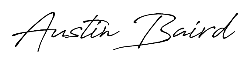 Style your name Austin Baird with confidence using Antro_Vectra_Bolder signature design. Simple, elegant, and ready for immediate document use. Austin Baird signature style 7 images and pictures png