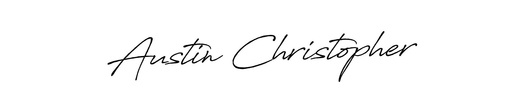 Design your own signature with our free online signature maker. With this signature software, you can create a handwritten (Antro_Vectra_Bolder) signature for name Austin Christopher. Austin Christopher signature style 7 images and pictures png