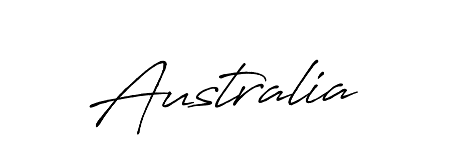 Make a beautiful signature design for name Australia. With this signature (Antro_Vectra_Bolder) style, you can create a handwritten signature for free. Australia signature style 7 images and pictures png