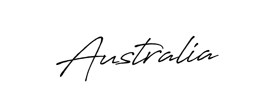 Make a beautiful signature design for name Australia. With this signature (Antro_Vectra_Bolder) style, you can create a handwritten signature for free. Australia signature style 7 images and pictures png