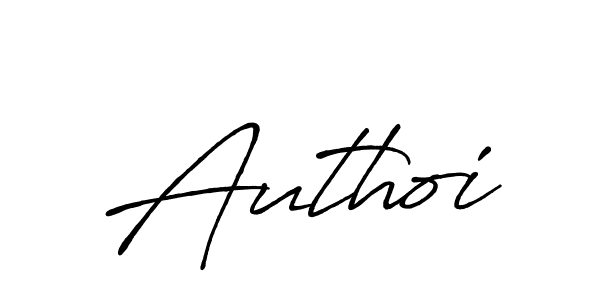 Authoi stylish signature style. Best Handwritten Sign (Antro_Vectra_Bolder) for my name. Handwritten Signature Collection Ideas for my name Authoi. Authoi signature style 7 images and pictures png