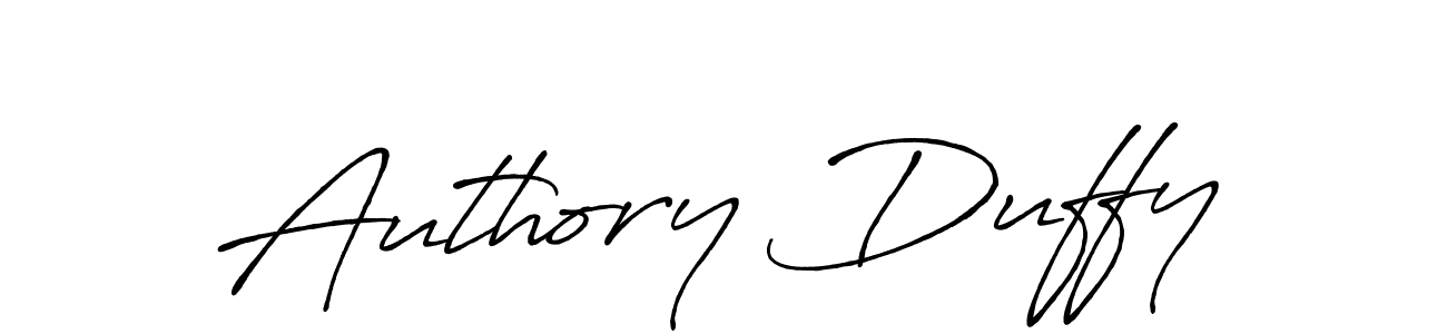 Create a beautiful signature design for name Authory Duffy. With this signature (Antro_Vectra_Bolder) fonts, you can make a handwritten signature for free. Authory Duffy signature style 7 images and pictures png