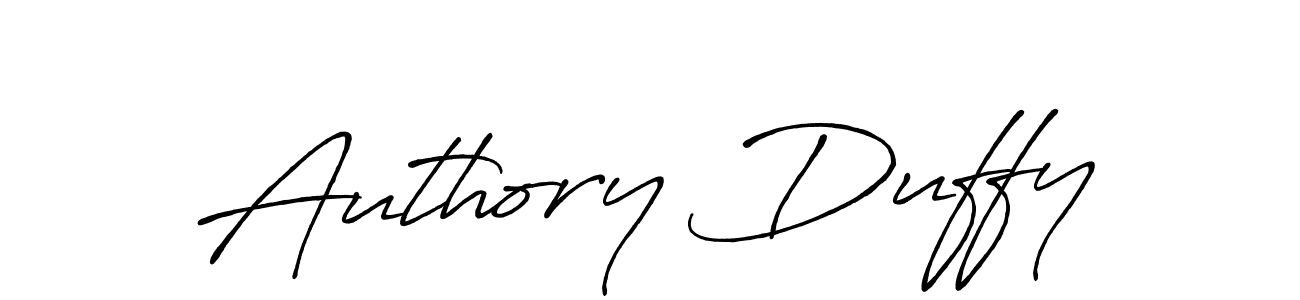 Create a beautiful signature design for name Authory Duffy. With this signature (Antro_Vectra_Bolder) fonts, you can make a handwritten signature for free. Authory Duffy signature style 7 images and pictures png