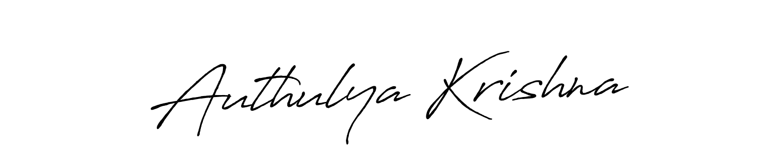 This is the best signature style for the Authulya Krishna name. Also you like these signature font (Antro_Vectra_Bolder). Mix name signature. Authulya Krishna signature style 7 images and pictures png