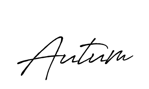 Design your own signature with our free online signature maker. With this signature software, you can create a handwritten (Antro_Vectra_Bolder) signature for name Autum. Autum signature style 7 images and pictures png