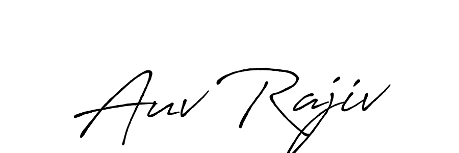 Auv Rajiv stylish signature style. Best Handwritten Sign (Antro_Vectra_Bolder) for my name. Handwritten Signature Collection Ideas for my name Auv Rajiv. Auv Rajiv signature style 7 images and pictures png