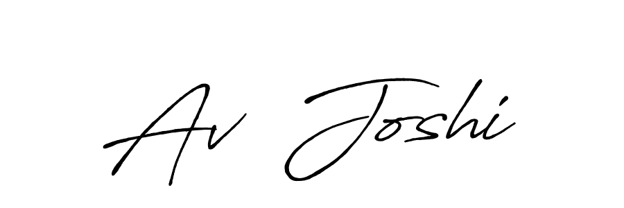 Antro_Vectra_Bolder is a professional signature style that is perfect for those who want to add a touch of class to their signature. It is also a great choice for those who want to make their signature more unique. Get Av  Joshi name to fancy signature for free. Av  Joshi signature style 7 images and pictures png