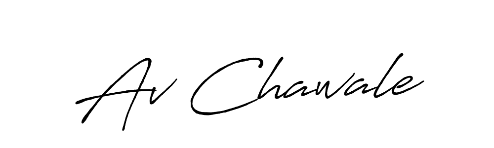 Make a beautiful signature design for name Av Chawale. With this signature (Antro_Vectra_Bolder) style, you can create a handwritten signature for free. Av Chawale signature style 7 images and pictures png