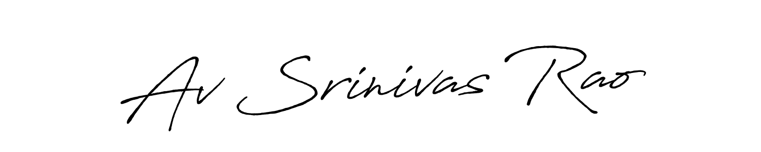 This is the best signature style for the Av Srinivas Rao name. Also you like these signature font (Antro_Vectra_Bolder). Mix name signature. Av Srinivas Rao signature style 7 images and pictures png