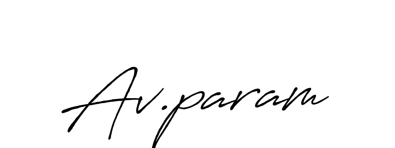 It looks lik you need a new signature style for name Av.param. Design unique handwritten (Antro_Vectra_Bolder) signature with our free signature maker in just a few clicks. Av.param signature style 7 images and pictures png