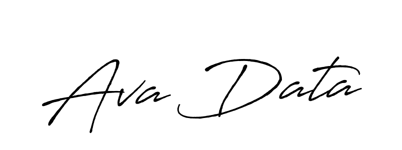 Design your own signature with our free online signature maker. With this signature software, you can create a handwritten (Antro_Vectra_Bolder) signature for name Ava Data. Ava Data signature style 7 images and pictures png