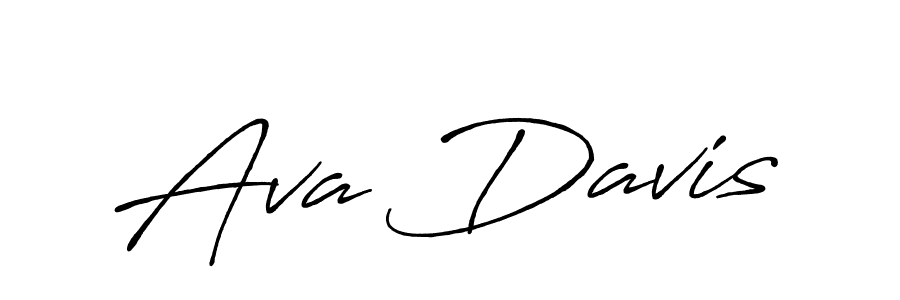 Design your own signature with our free online signature maker. With this signature software, you can create a handwritten (Antro_Vectra_Bolder) signature for name Ava Davis. Ava Davis signature style 7 images and pictures png