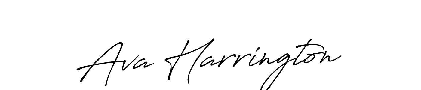 Also You can easily find your signature by using the search form. We will create Ava Harrington name handwritten signature images for you free of cost using Antro_Vectra_Bolder sign style. Ava Harrington signature style 7 images and pictures png